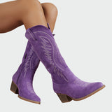 Neža – elegantné vyšívané cowboy topánky