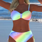Anete - Pruhovaný Letný Bikini