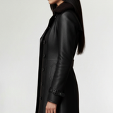 Cristina | Elegantný kožený kabát