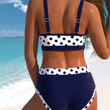 Liesbeth - Bikini s vysokým pásom a bodkovaným dizajnom