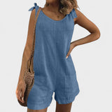 Yolanda | Jumpsuit s ramienkami a mašľou