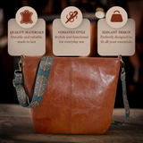 Linda | Vintage Charm Kožená Taška cez Rameno