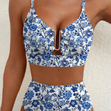 2 DIELNY BIKINI SET S VYSTRIHNUTÍM DO TVARU U