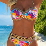 Sanita - Sexy bikiny s vzorom a kovovou sponou