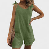 Yolanda | Jumpsuit s ramienkami a mašľou