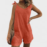 Yolanda | Jumpsuit s ramienkami a mašľou