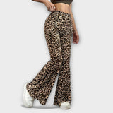 Berenice | Bootcut leopardie nohavice