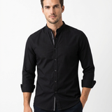 Tobias™ | Moderné pánske polo tričko s dlhými rukávmi a polo golierom
