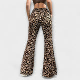 Berenice | Bootcut leopardie nohavice