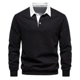 Emil™ | Elegantné pánske polo tričko s dlhým rukávom