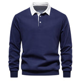 Emil™ | Elegantné pánske polo tričko s dlhým rukávom