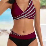 Mona - Tlačené bikini v teplých farbách