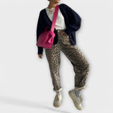 Carina | Vintage džínsy s leopardím vzorom