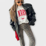 Carina | Vintage džínsy s leopardím vzorom