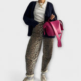 Carina | Vintage džínsy s leopardím vzorom
