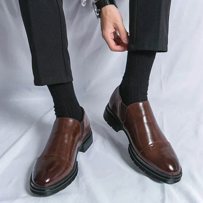 Liam™ - Elegantné vegánske kožené topánky