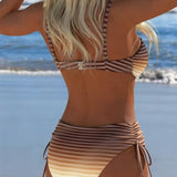 Anete - Pruhovaný Letný Bikini