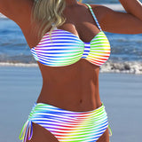 Anete - Pruhovaný Letný Bikini
