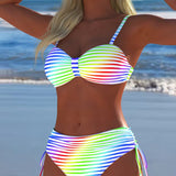 Anete - Pruhovaný Letný Bikini