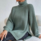MEGAN | Elegantný sveter s vysokým golierom – Pokojný komfort, dočasná ľahkosť
