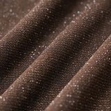 Tmavá káva Shimmer Cover Up sukňa