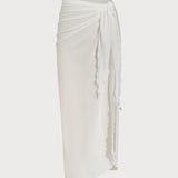Sukňa Midi s obalom Off White